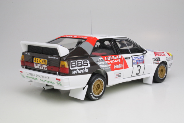 Audi Quattro A2, 2nd RAC 1984, H.Mikkola, no.3 - Sulje napsauttamalla kuva