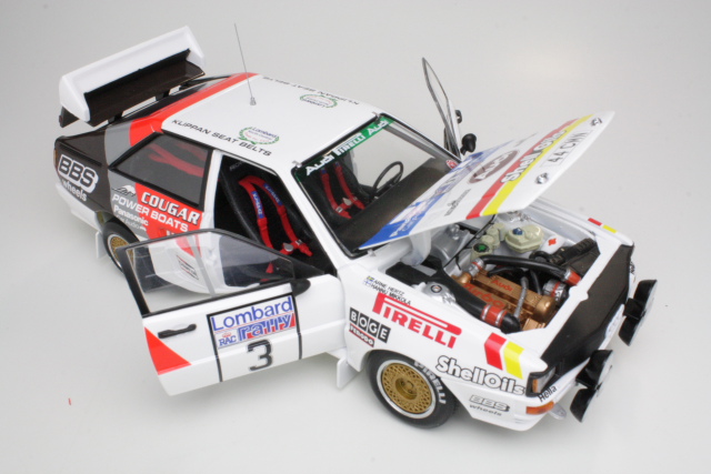 Audi Quattro A2, 2nd RAC 1984, H.Mikkola, no.3 - Sulje napsauttamalla kuva