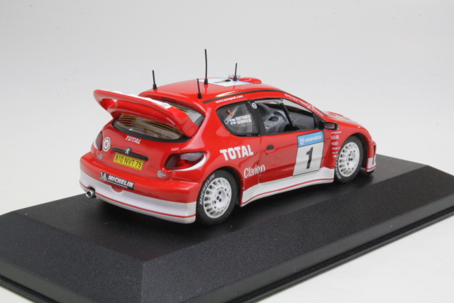Peugeot 206 WRC, 1st. Sweden 2003, M.Gronholm, no.1 - Sulje napsauttamalla kuva