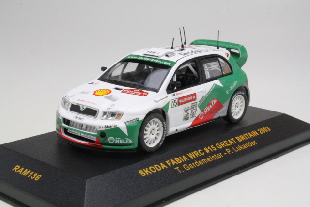 Skoda Fabia WRC, Wales 2003, T.Gardemeister, no.15 - Sulje napsauttamalla kuva