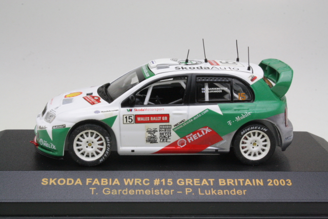 Skoda Fabia WRC, Wales 2003, T.Gardemeister, no.15 - Sulje napsauttamalla kuva