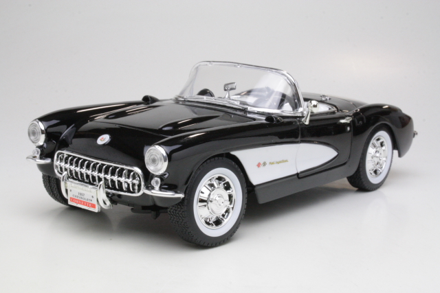 Chevrolet Corvette 1957, black/white