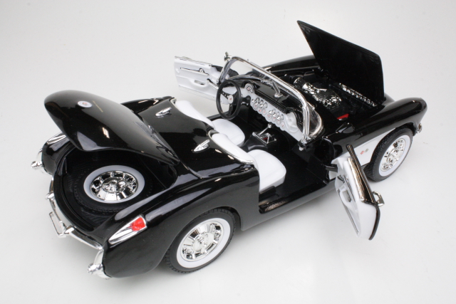 Chevrolet Corvette 1957, black/white
