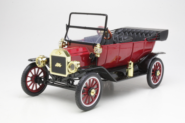 Ford T Model Touring Soft Top 1915, tummanpunainen - Sulje napsauttamalla kuva