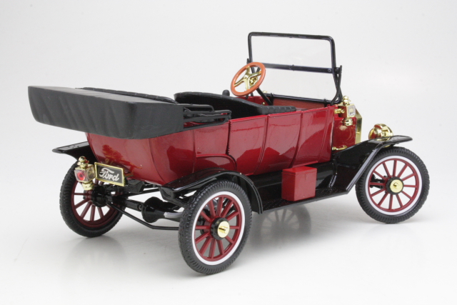 Ford T Model Touring Soft Top 1915, tummanpunainen - Sulje napsauttamalla kuva