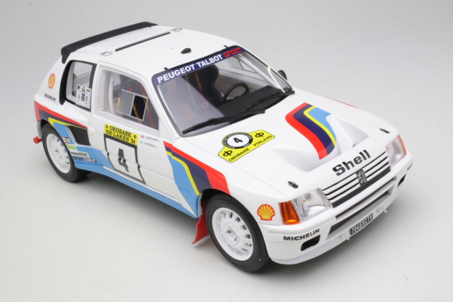 Peugeot 205T16, 1st. Finland 1984, A.Vatanen, no.4