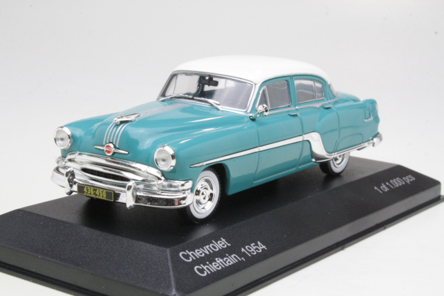 Pontiac Chieftain 1954, turkoosi/valkoinen
