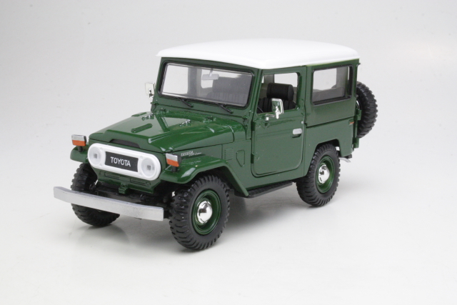 Toyota Land Cruiser FJ40 Hard Top 1980, vihreä/valkoinen - Sulje napsauttamalla kuva