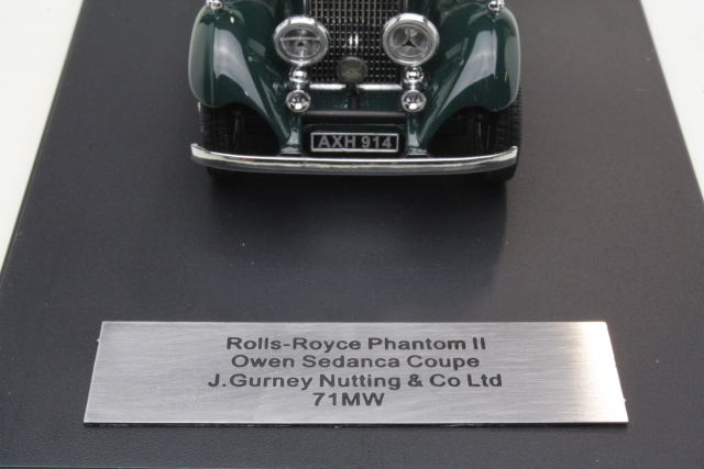 Rolls Royce Phantom II Sedanca Coupe Gurney Nutting 1934, vihreä