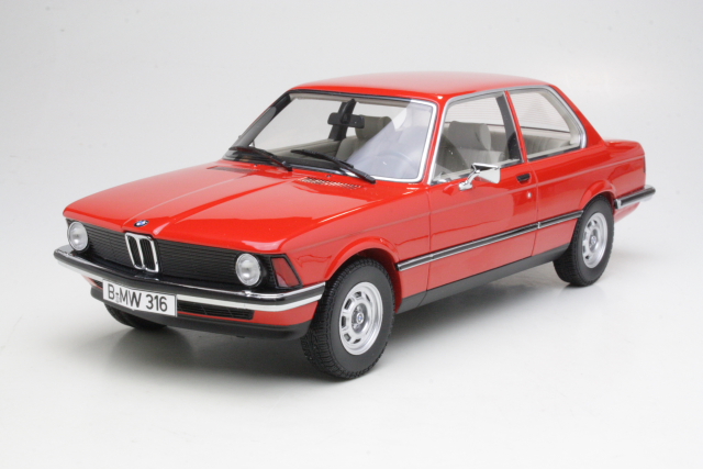 BMW 316 (e21) 1978, punainen - Sulje napsauttamalla kuva