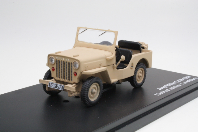 Willys Jeep CJ-3B 1953, hiekanruskea