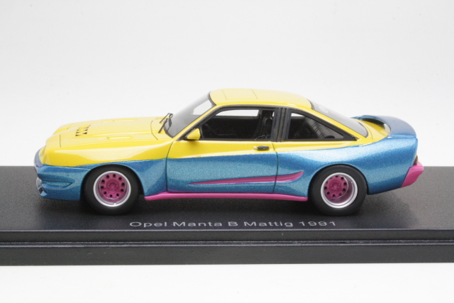 Opel Manta B Mattig 1991, keltainen/sininen