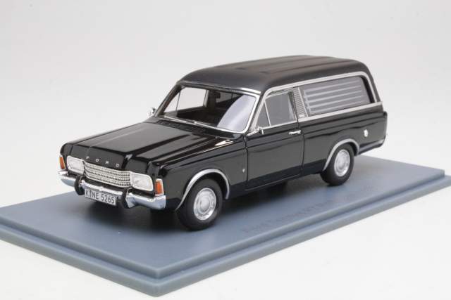 Ford Taunus P7 Pollmann "Ruumisauto" 1969, musta
