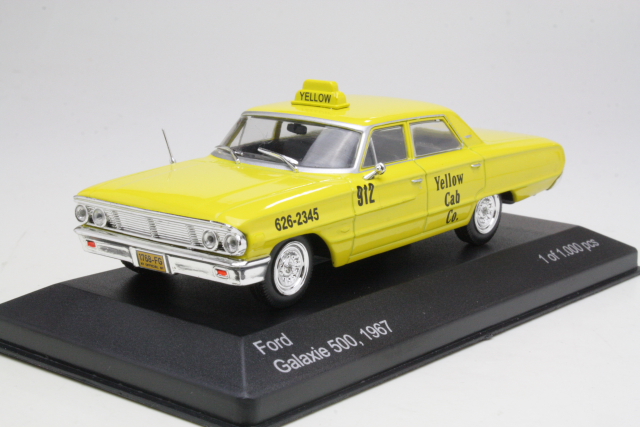 Ford Galaxie 500 1967 "New York Taxi", keltainen - Sulje napsauttamalla kuva