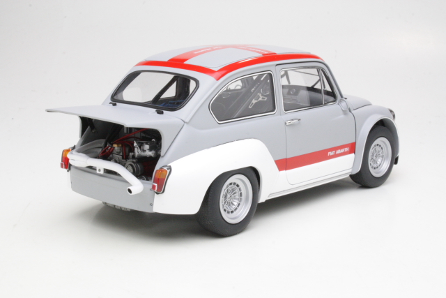 Fiat Abarth 1000 TCR 1970, harmaa/punainen - Sulje napsauttamalla kuva