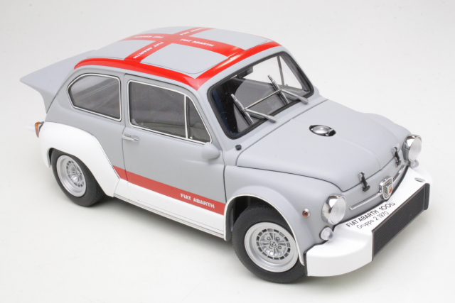 Fiat Abarth 1000 TCR 1970, harmaa/punainen - Sulje napsauttamalla kuva