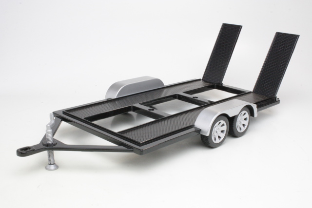 Autotraileri 1:18, musta/hopea