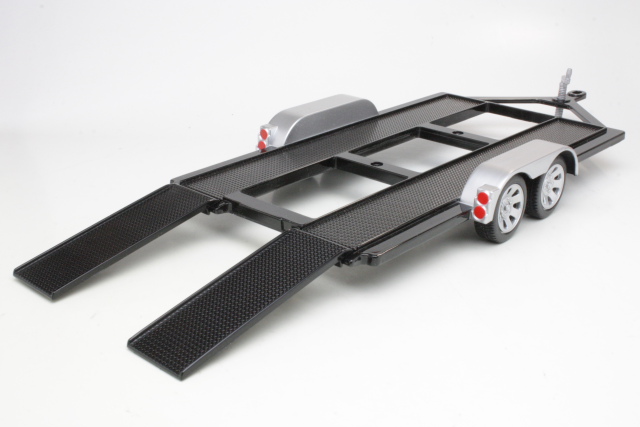 Autotraileri 1:18, musta/hopea