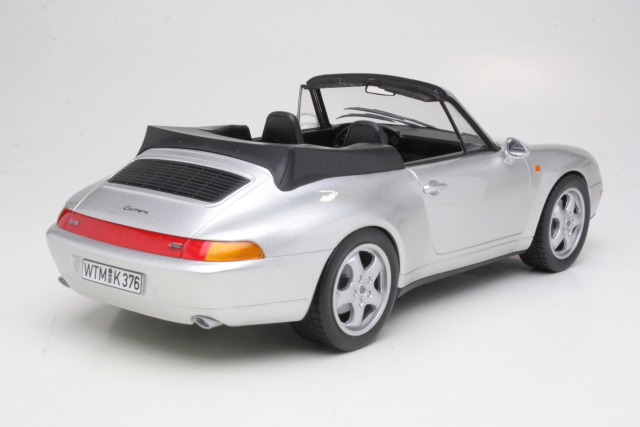 Porsche 911 Carrera Cabriolet 1993, hopea - Sulje napsauttamalla kuva