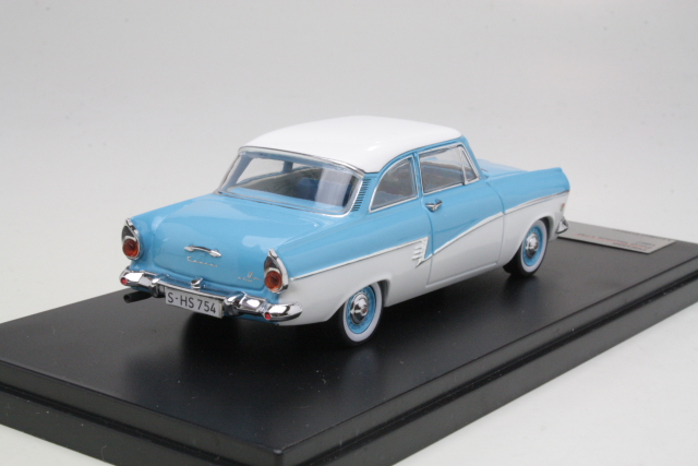 Ford Taunus 17M P2 1957, sininen/valkoinen