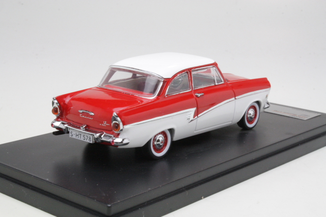 Ford Taunus 17M P2 1957, punainen/valkoinen