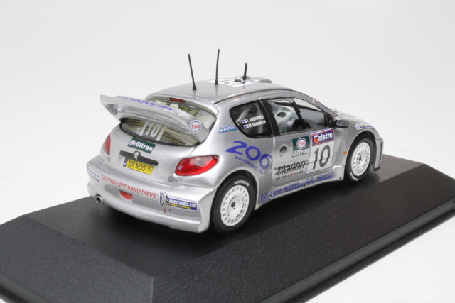 Peugeot 206 WRC, 1st. Australia 2000, M.Grönholm, no.10