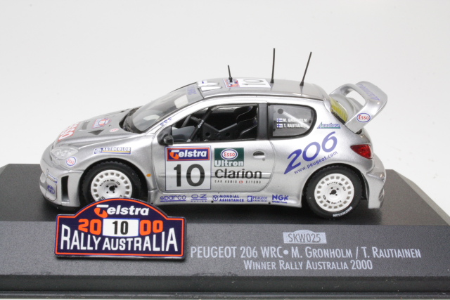 Peugeot 206 WRC, 1st. Australia 2000, M.Grönholm, no.10 - Sulje napsauttamalla kuva