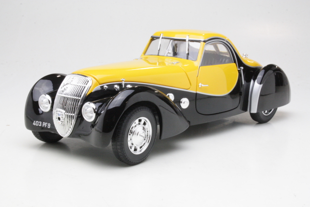 Peugeot 302 Darl'Mat Coupe 1937, musta/keltainen