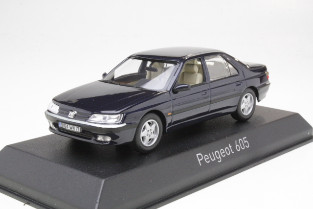 Peugeot 605 1998, sininen - Sulje napsauttamalla kuva