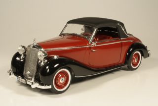 Mercedes 170S Cabriolet "closed" 1950, punainen/musta