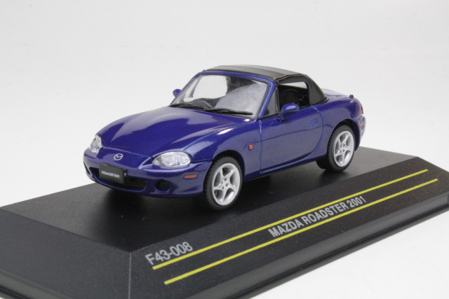 Mazda Roadster 2001, sininen "black soft top" - Sulje napsauttamalla kuva