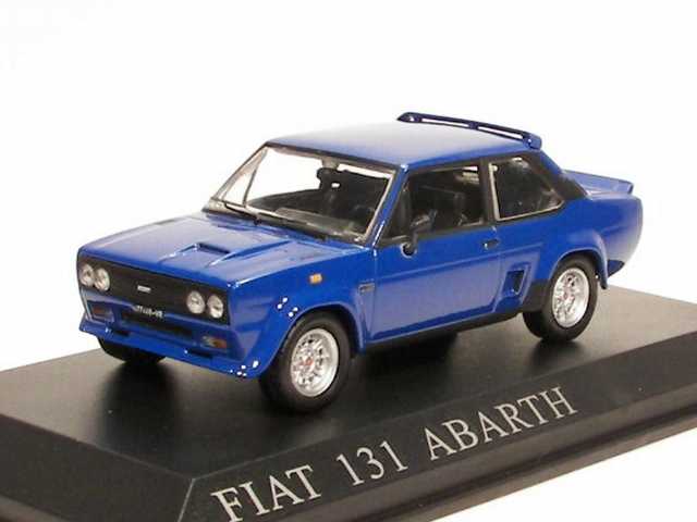 Fiat 131 Abarth 1976, sininen - Sulje napsauttamalla kuva