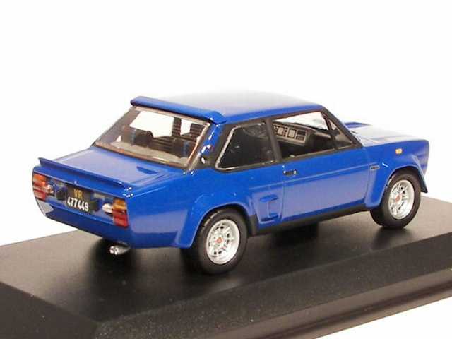 Fiat 131 Abarth 1976, sininen - Sulje napsauttamalla kuva