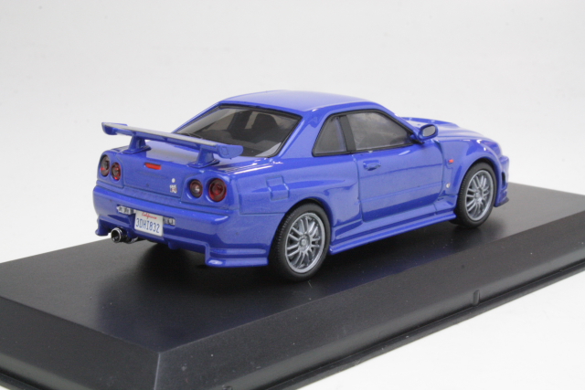 Nissan Skyline GT-R 2002, sininen "Fast and Furious 2009" - Sulje napsauttamalla kuva