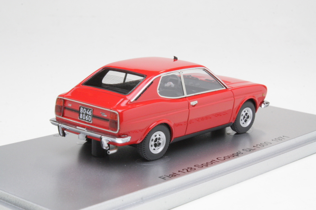 Fiat 128 Sport Coupe SL 1300 1971, punainen - Sulje napsauttamalla kuva