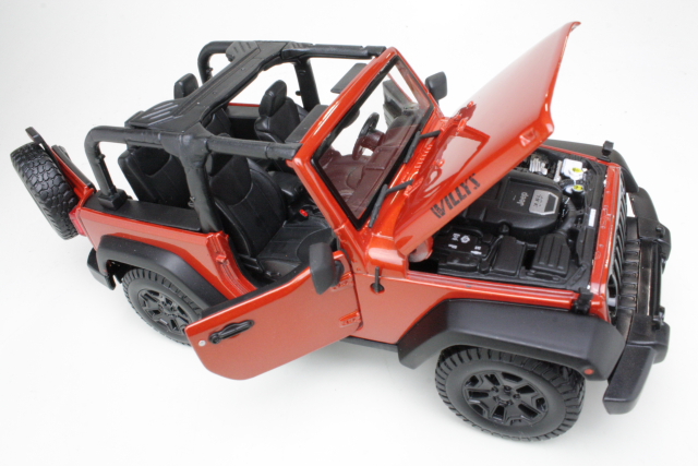 Jeep Wrangler Topless 2014, punainen - Sulje napsauttamalla kuva