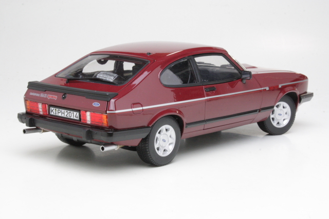 Ford Capri Mk3 2.8 Injection 1982, punainen - Sulje napsauttamalla kuva