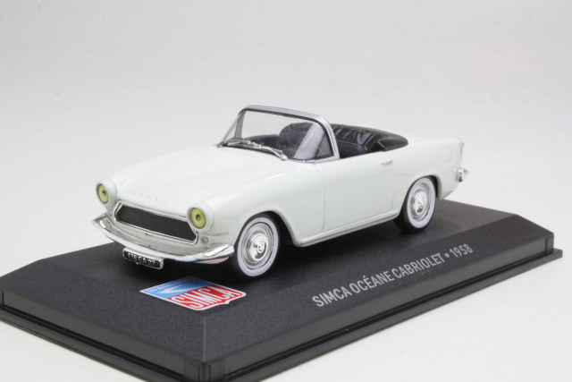 Simca Oceane Cabriolet 1958, white
