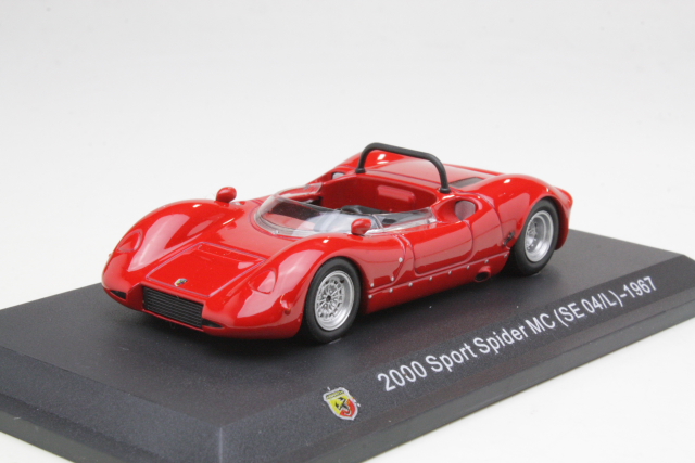 Abarth 2000 Sport Spider MC (SE 04/L) 1967, punainen - Sulje napsauttamalla kuva