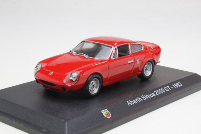 Abarth Simca 2000 GT 1963, punainen - Sulje napsauttamalla kuva