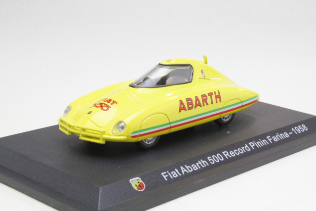 Fiat Abarth 500 Record Pininfarina 1958 V2, keltainen - Sulje napsauttamalla kuva