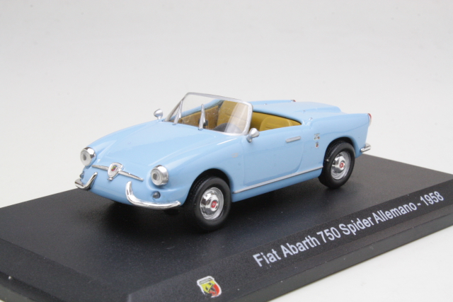 Fiat Abarth 750 Spider Allemano 1958, sininen - Sulje napsauttamalla kuva
