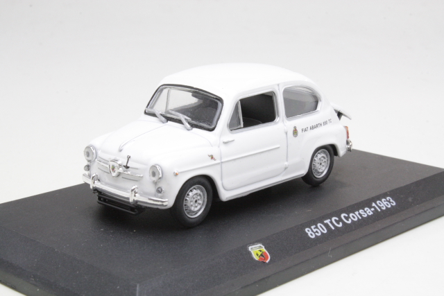 Fiat Abarth 850TC Corsa 1963, valkoinen - Sulje napsauttamalla kuva