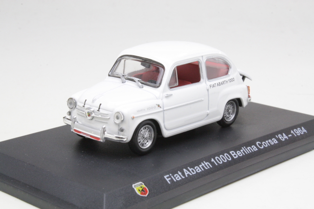 Fiat Abarth 1000 Berlina Corsa 1964, valkoinen - Sulje napsauttamalla kuva