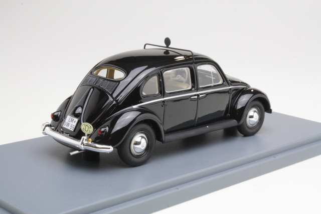 Rometsch Beetle (VW) 4d Taxi 1953, musta - Sulje napsauttamalla kuva