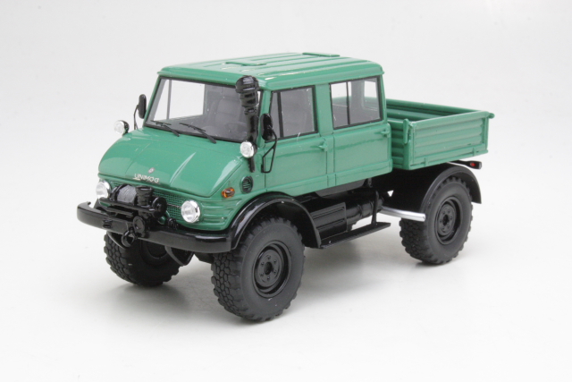 Mercedes Unimog U416 double cabin 1977, vihreä