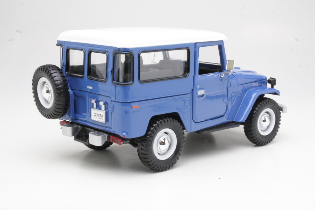 Toyota Land Cruiser FJ40 Hard Top 1980, sininen/valkoinen - Sulje napsauttamalla kuva