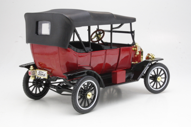 Ford T Model Touring Soft Top 1915, tummanpunainen - Sulje napsauttamalla kuva