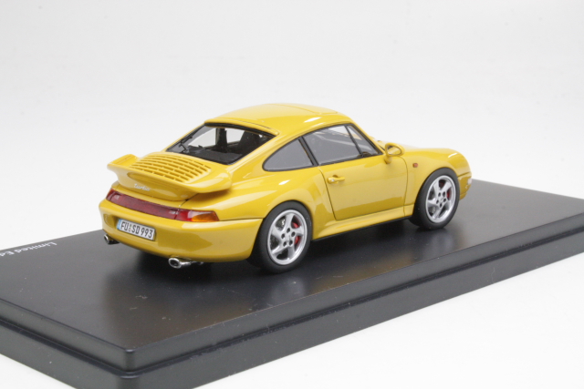 Porsche 911 (993) Turbo 1995, keltainen - Sulje napsauttamalla kuva