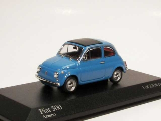 Fiat 500 1965, sininen - Sulje napsauttamalla kuva